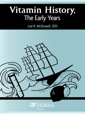 cover image of VITAMIN HISTORY, THE EARLY YEARS